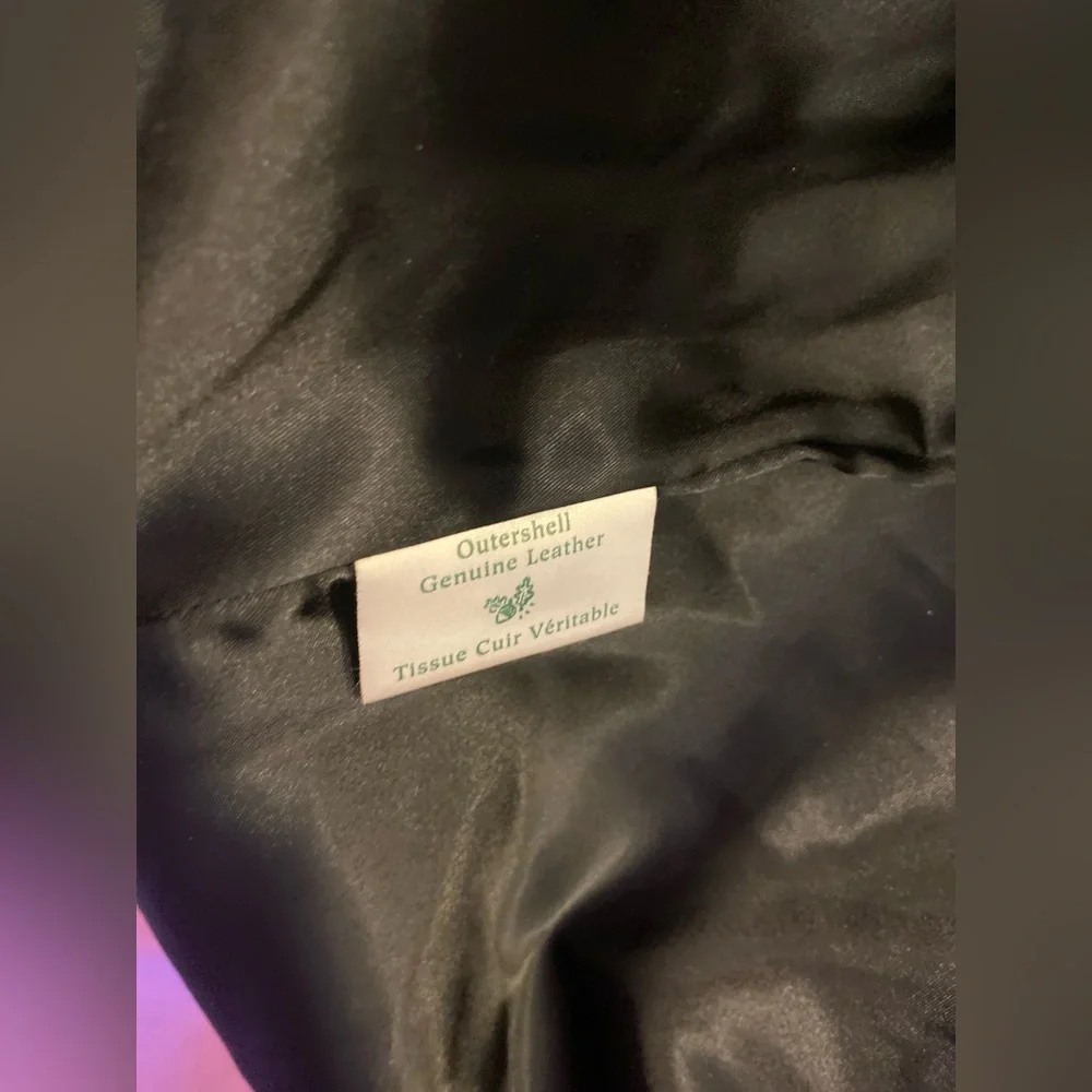 Danier Genuine Leather Suede Coat-Black Longline Zip Jacket - Picture 9 of 9